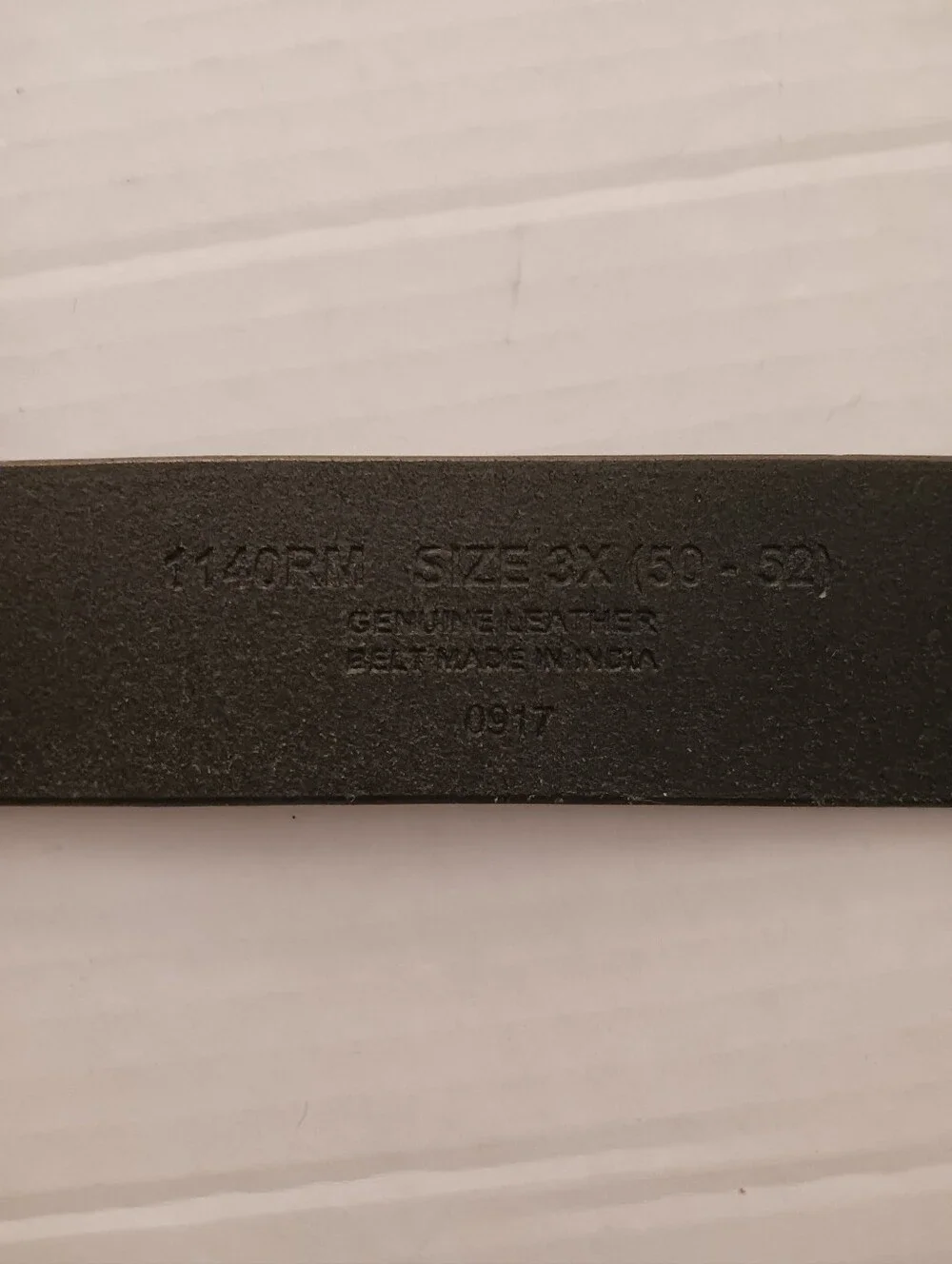 Remington 12 GA Silver Tone Shotgun Shell Black Leather Belt 3X 50-52